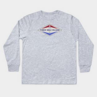 Three Mile Island 1979 (Distressed) Kids Long Sleeve T-Shirt